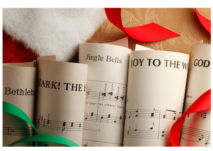 Christmas Musical Concert Decor Postcard min